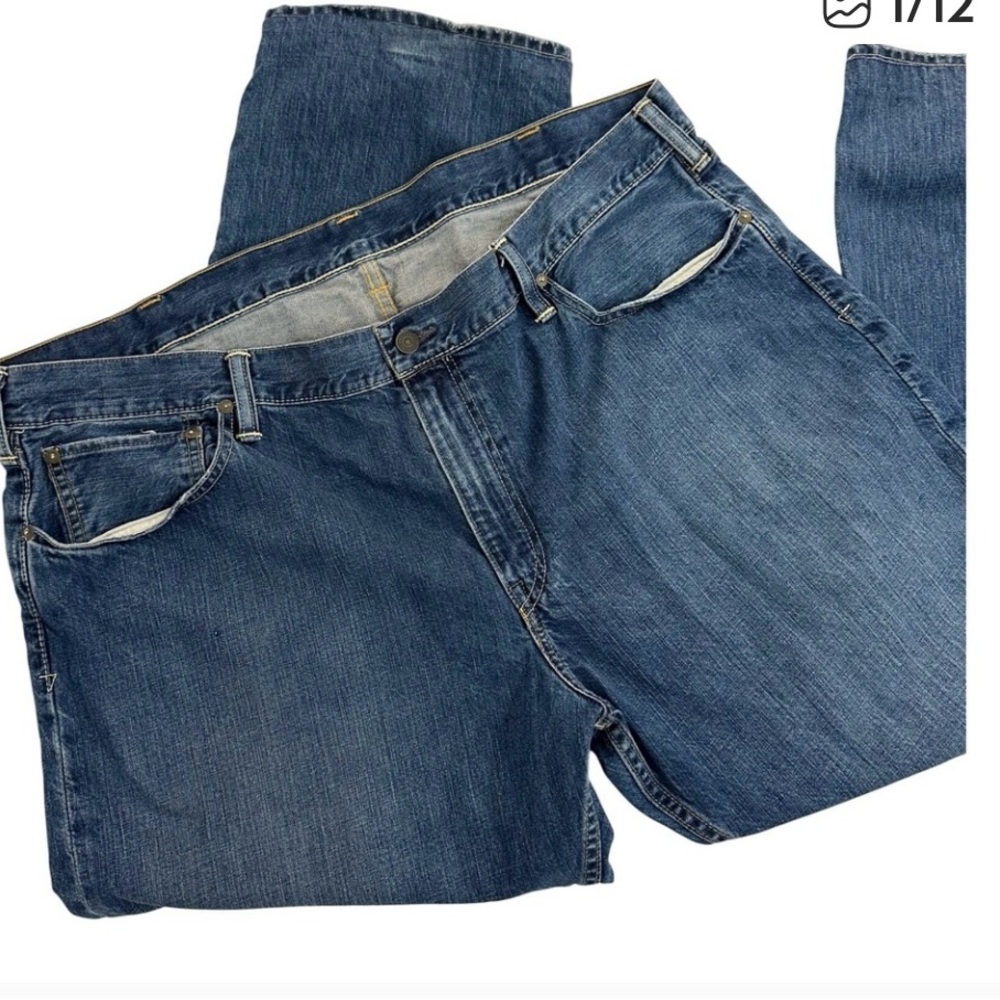 Ralph Lauren Men's 42x32 Classic Fit Blue Denim Jeans 100% Cotton Casual Pants